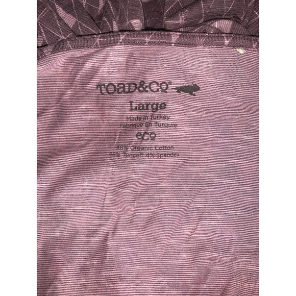 Toad & Co Plum Wrap Dress Women’s Size Large - Picture 3 of 4
